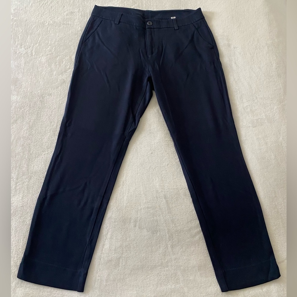 Cabi Ava Trouser Pants Navy Blue Slim Pockets Career Size‎ 12 Style #3201